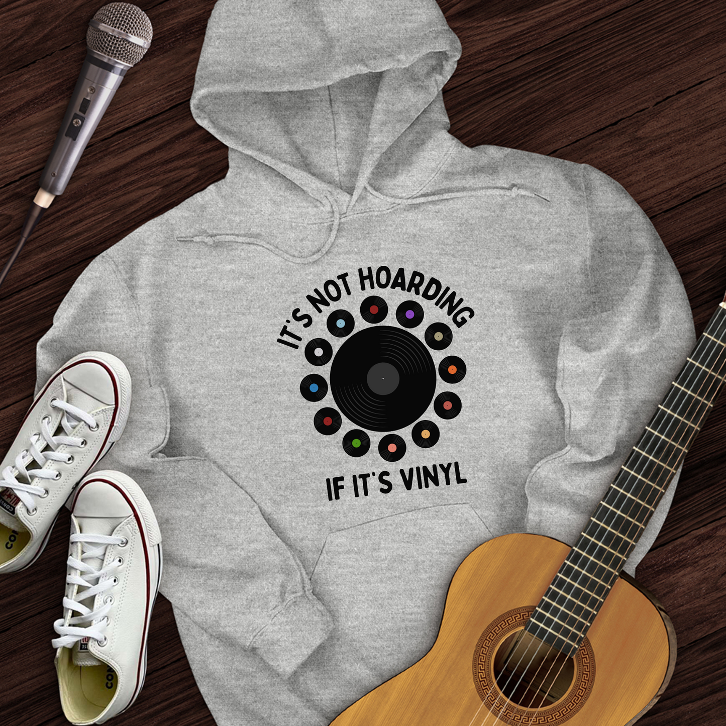 It's Not Hoarding If It's Vinyl Hoodie