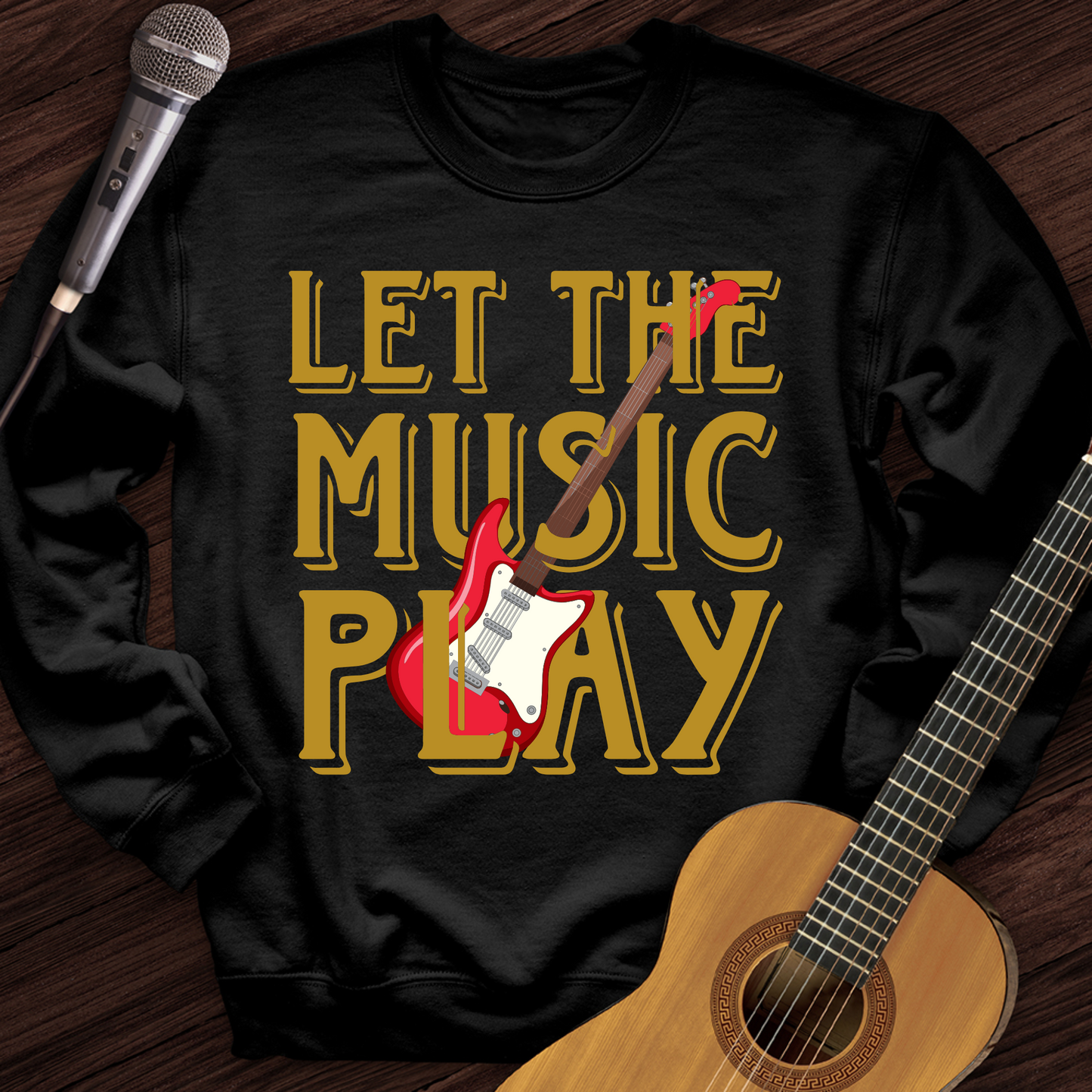 Let The Music Play Crewneck