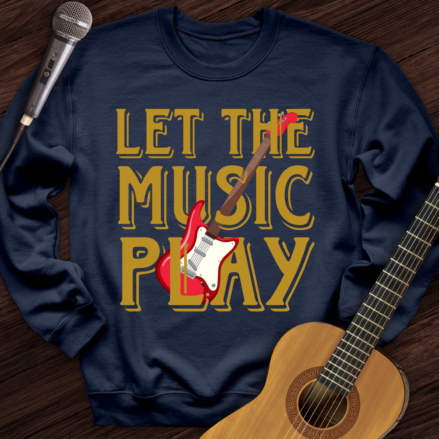 Let The Music Play Crewneck