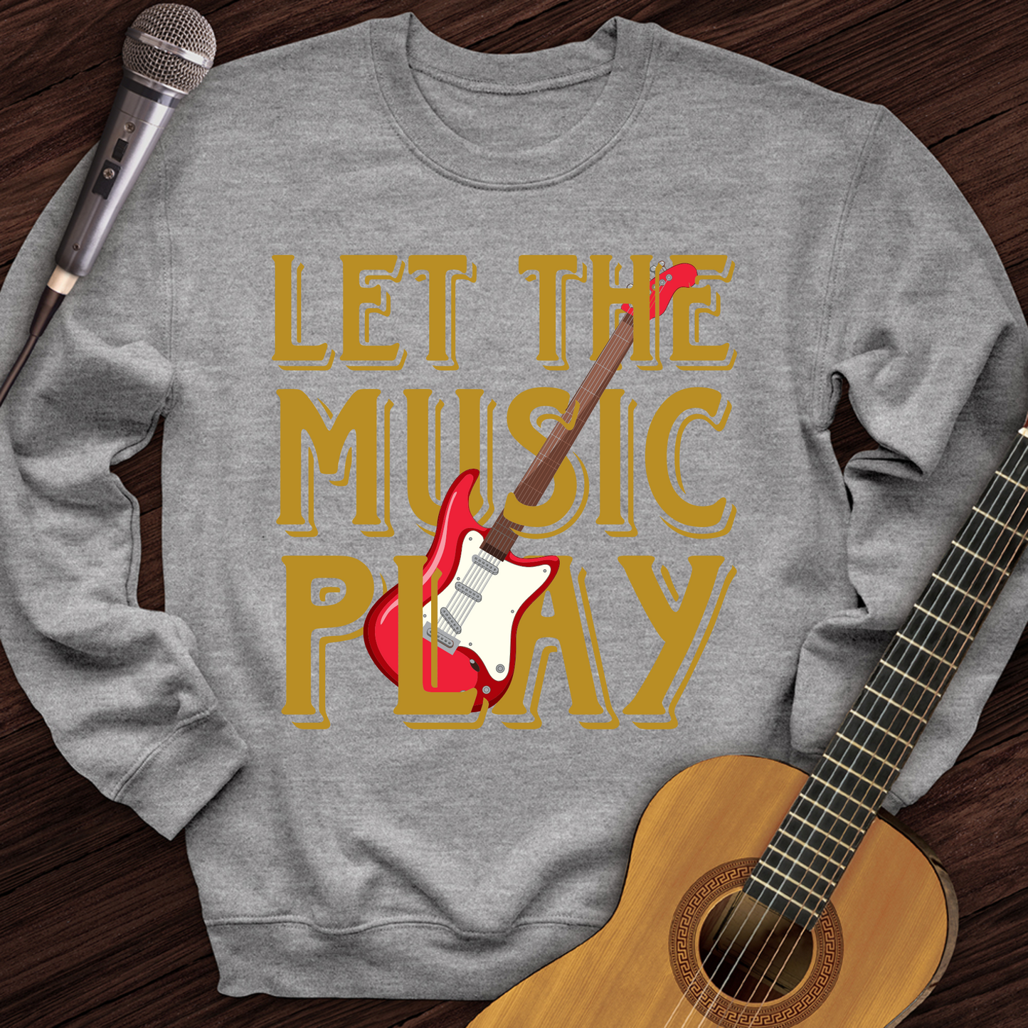 Let The Music Play Crewneck