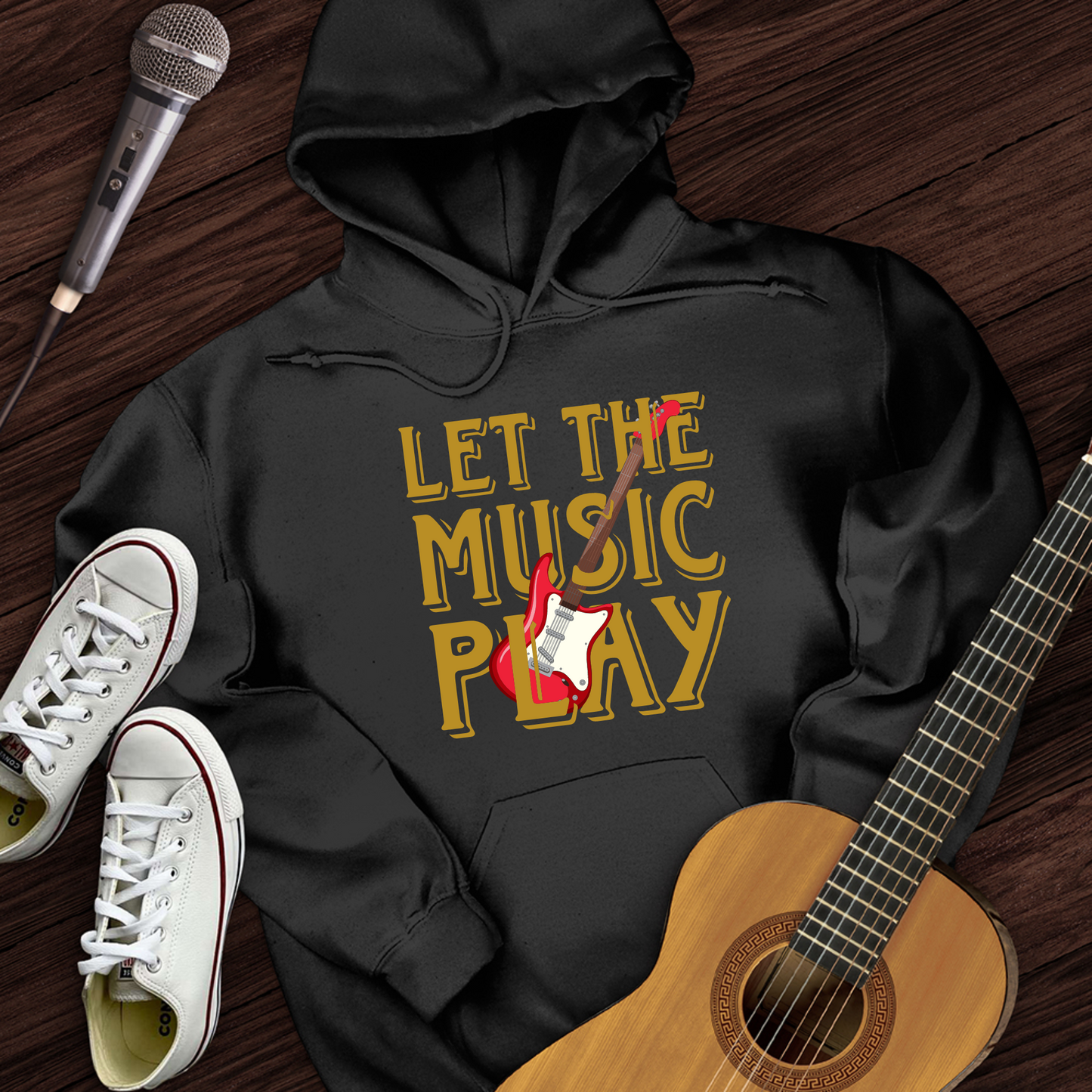 Let The Music Play Hoodie