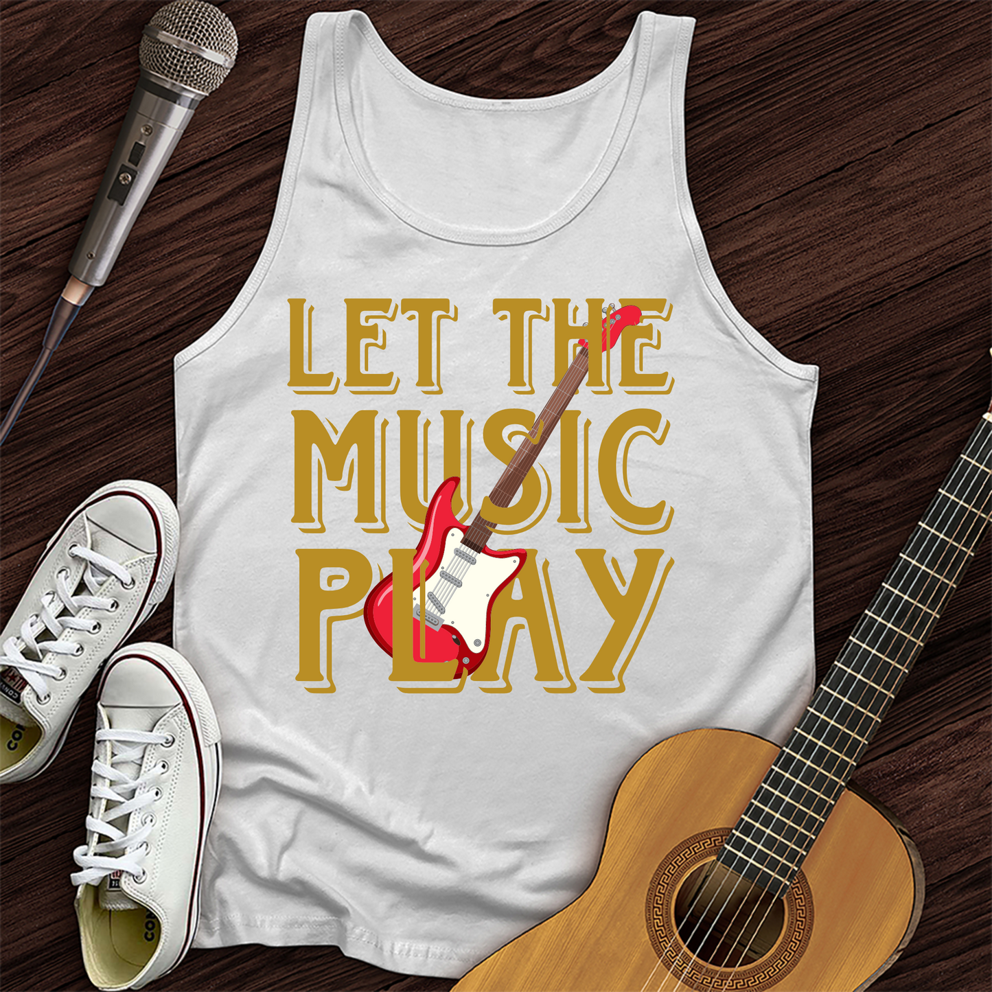 Let The Music Play Tank Top