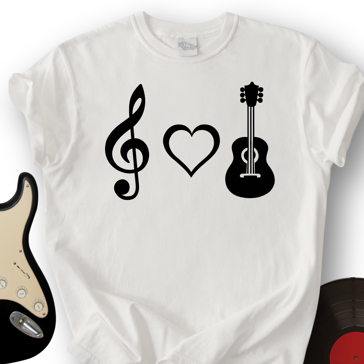 Simplistic Love Guitar T-Shirt