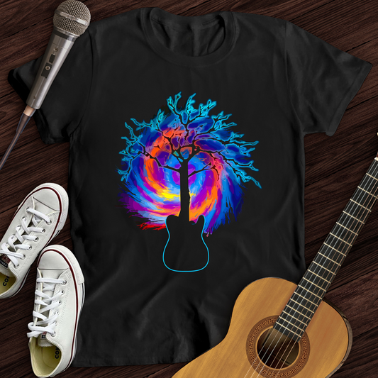 Psychedelic Tree Guitar T-Shirt