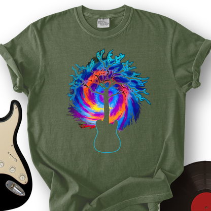 Psychedelic Tree Guitar T-Shirt