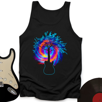 Psychedelic Tree Guitar Tank Top