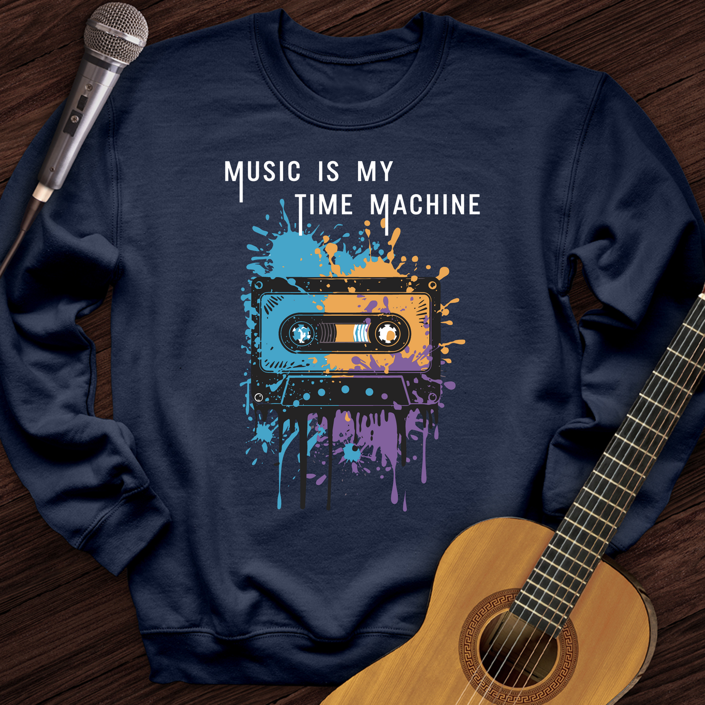 Music Is My Time Machine Crewneck