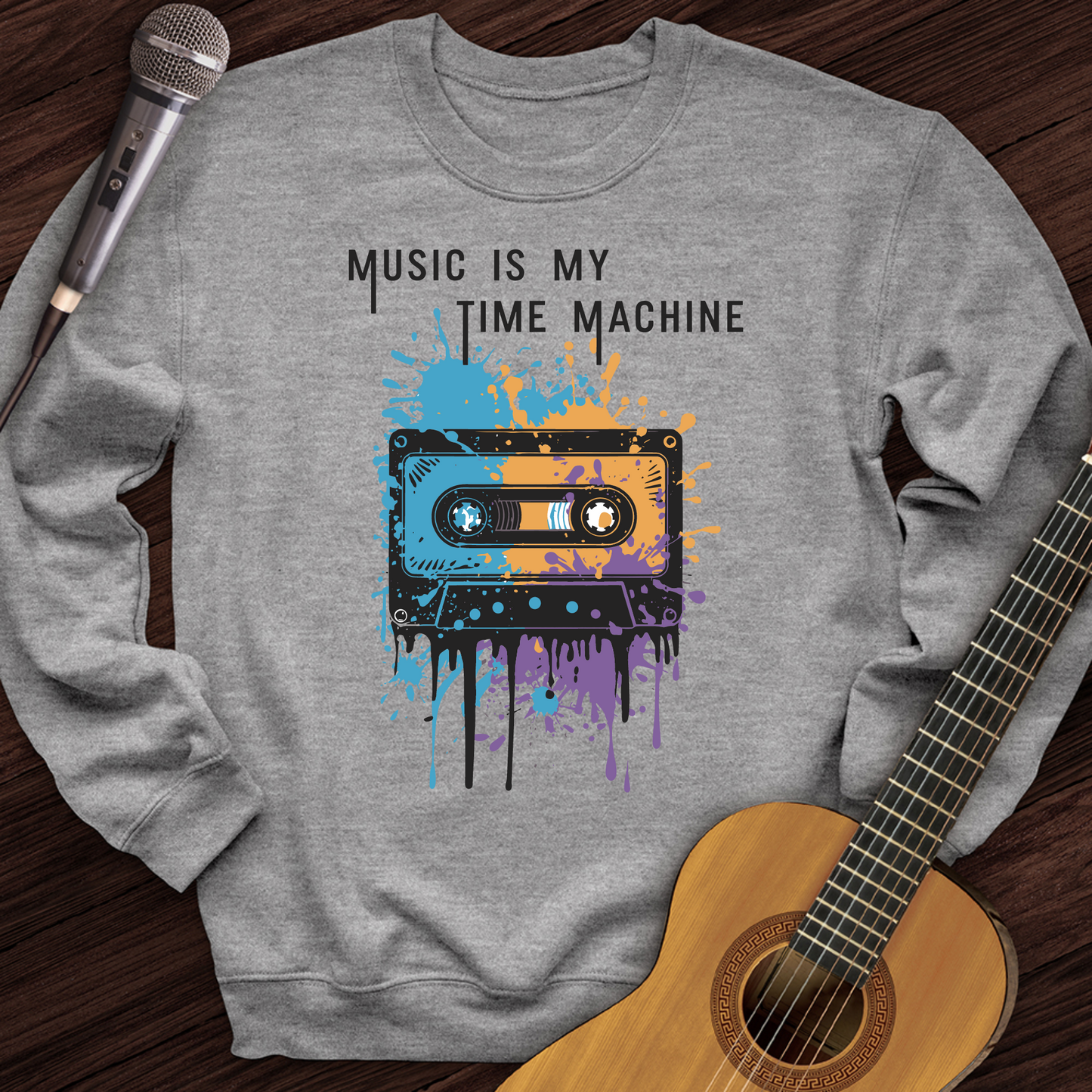 Music Is My Time Machine Crewneck