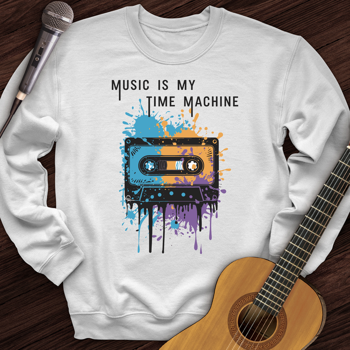 Music Is My Time Machine Crewneck