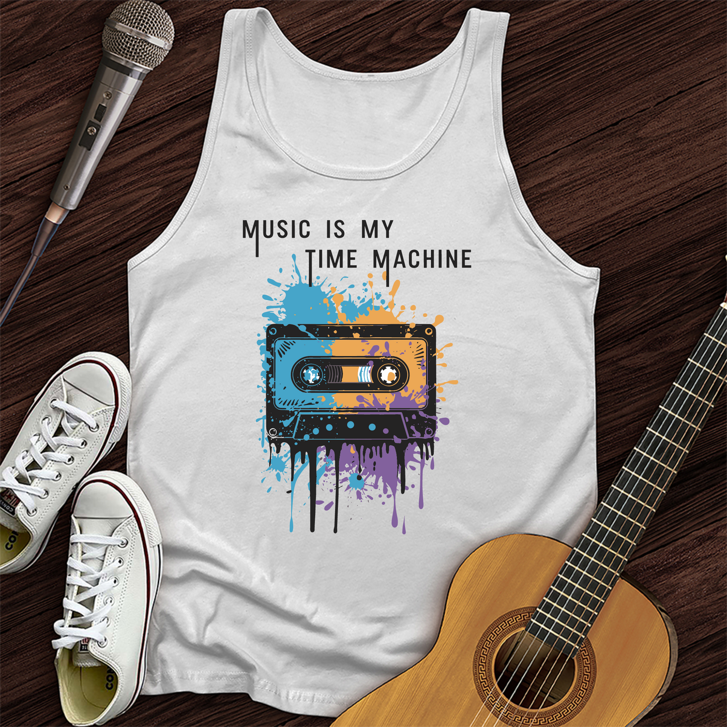 Music Is My Time Machine Tank Top