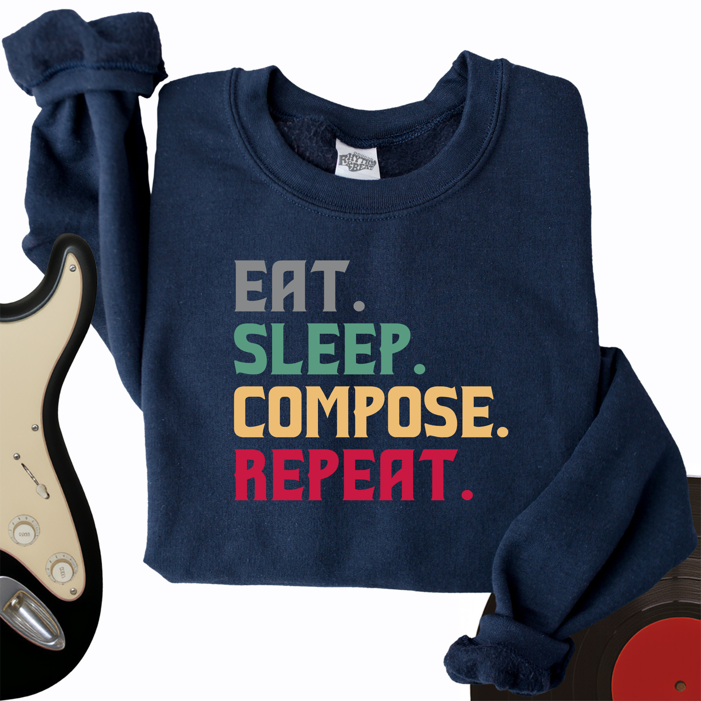 Eat, Sleep, Compose, Repeat Crewneck