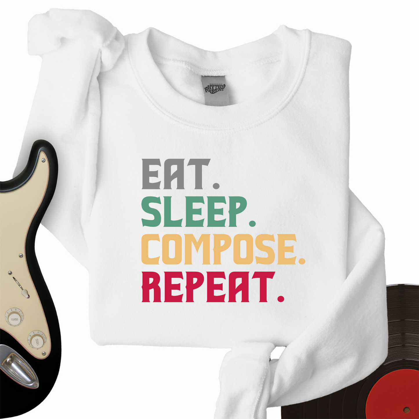 Eat, Sleep, Compose, Repeat Crewneck