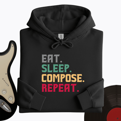 Eat, Sleep, Compose, Repeat Hoodie