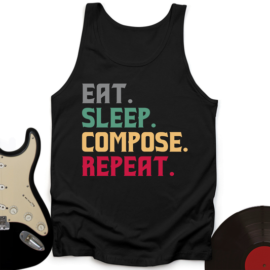Eat, Sleep, Compose, Repeat Tank Top