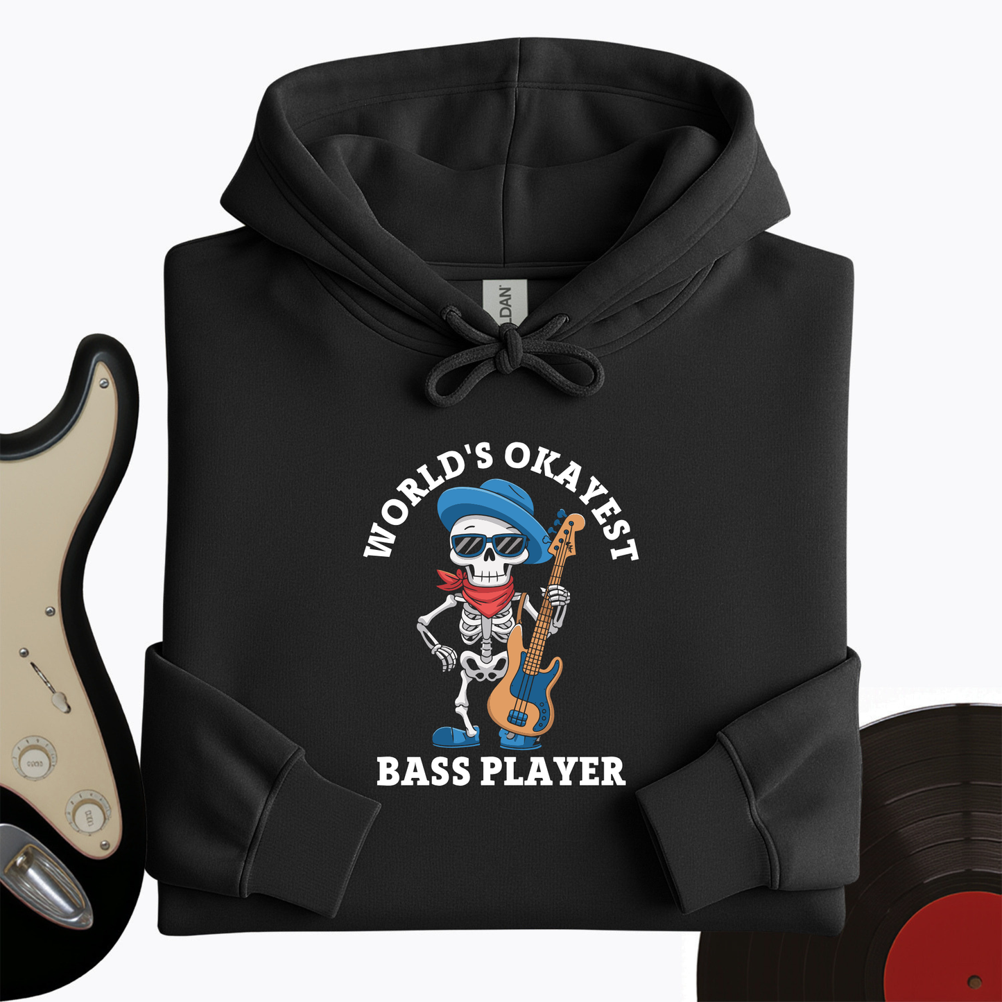 World's Okayest Bass Player Hoodie