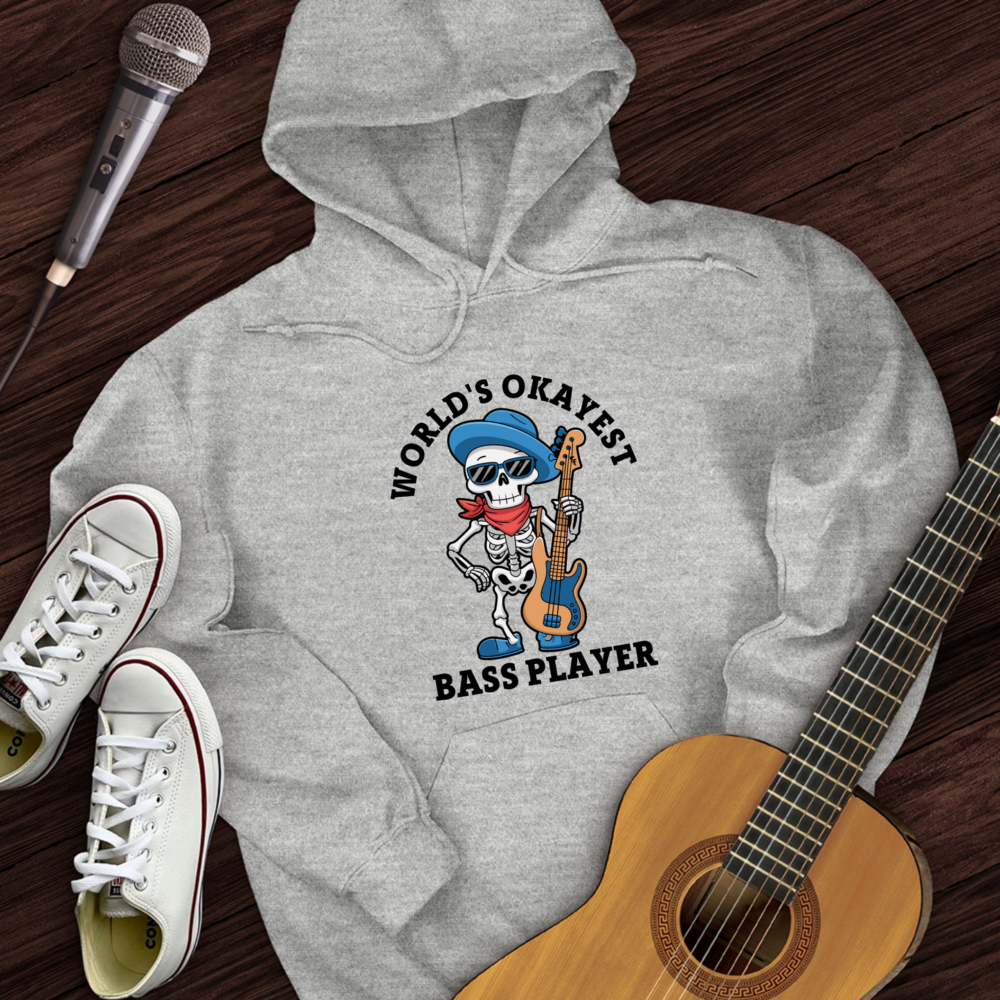 World's Okayest Bass Player Hoodie