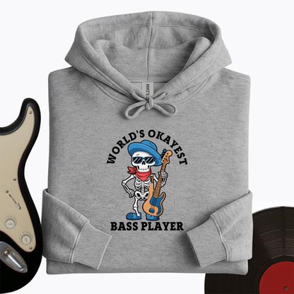 World's Okayest Bass Player Hoodie