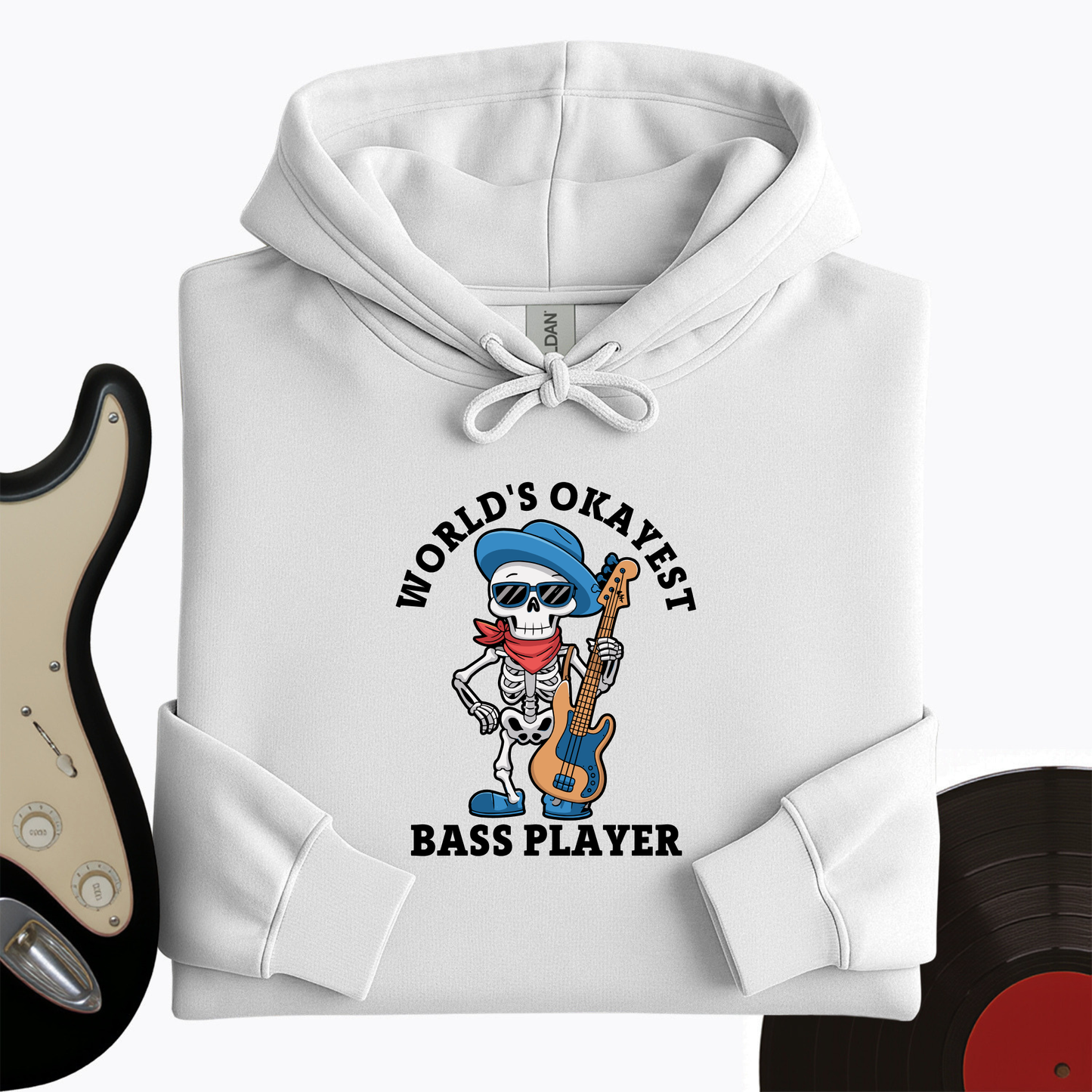 World's Okayest Bass Player Hoodie