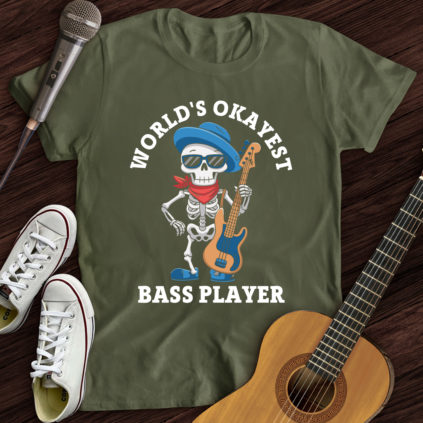 World's Okayest Bass Player T-Shirt