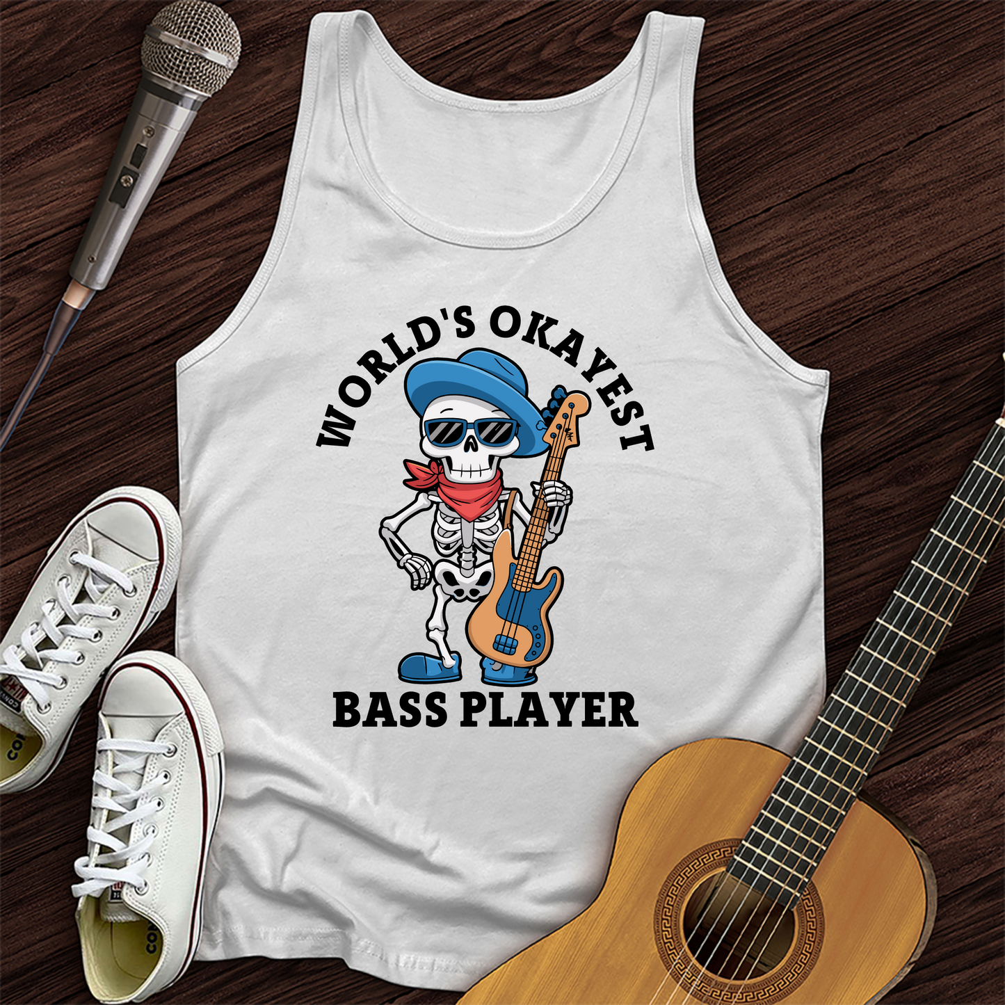 World's Okayest Bass Player Tank Top