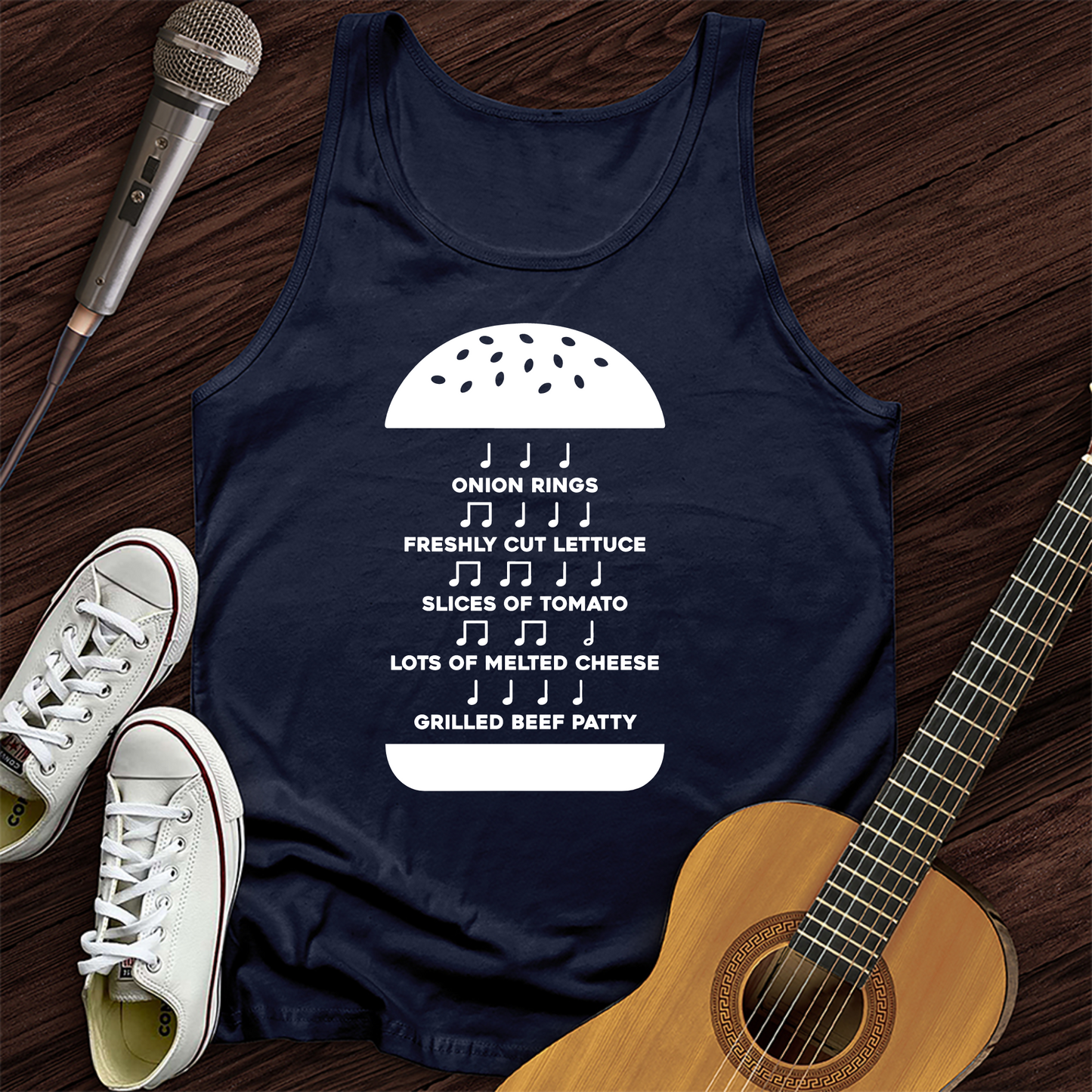 Burger Music Tank Top