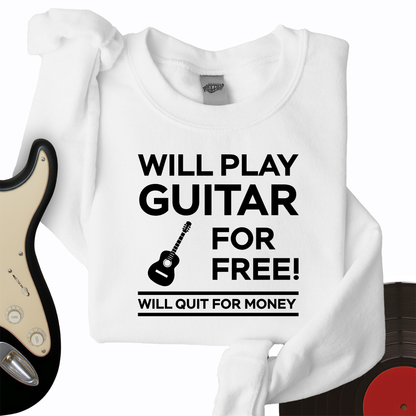 Play Guitar For Free Crewneck