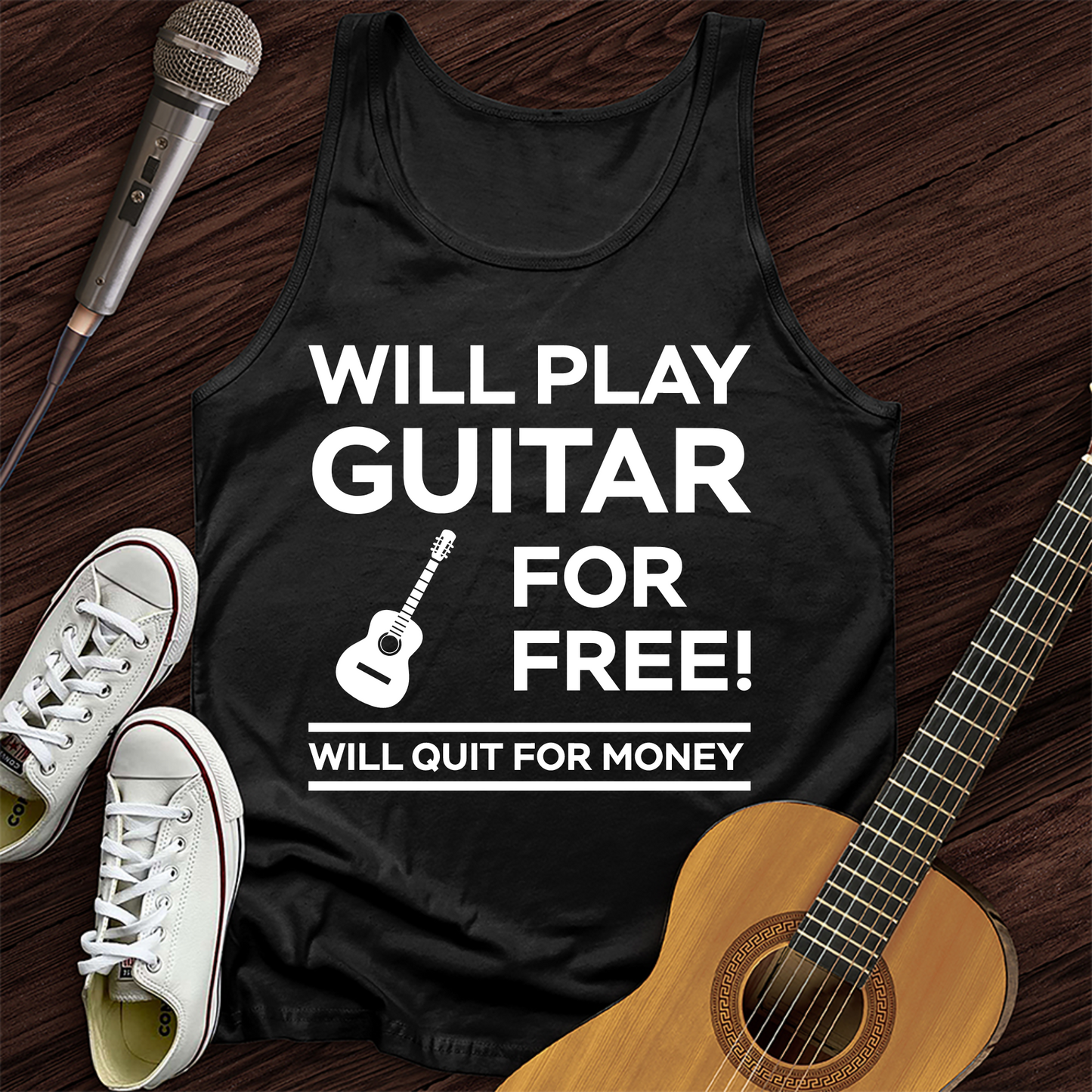 Play Guitar For Free Tank Top