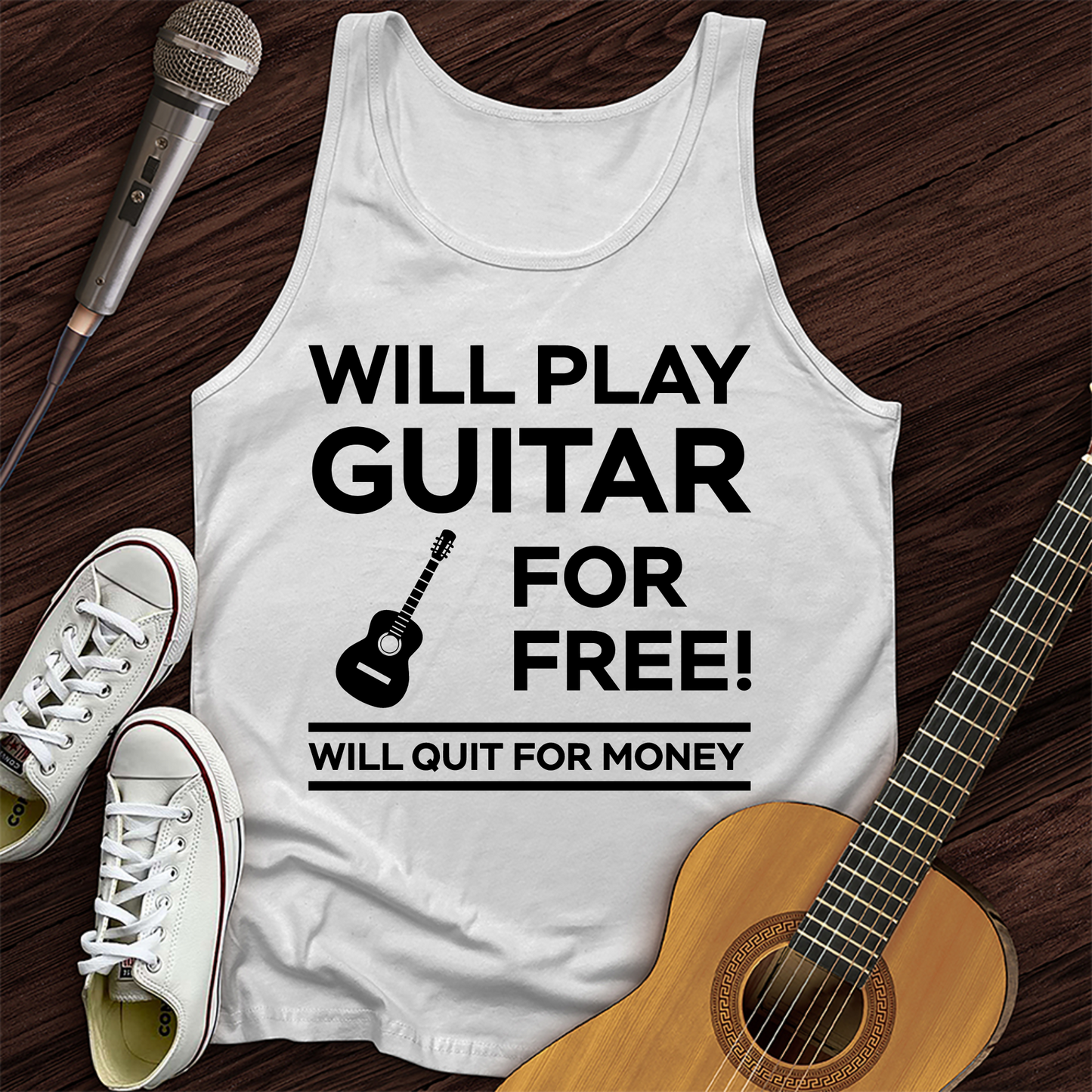 Play Guitar For Free Tank Top