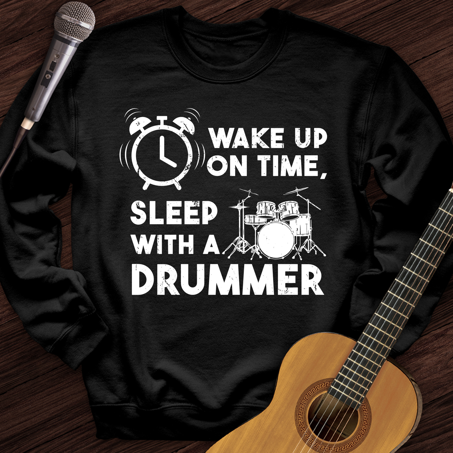 Wake Up On Time Crewneck