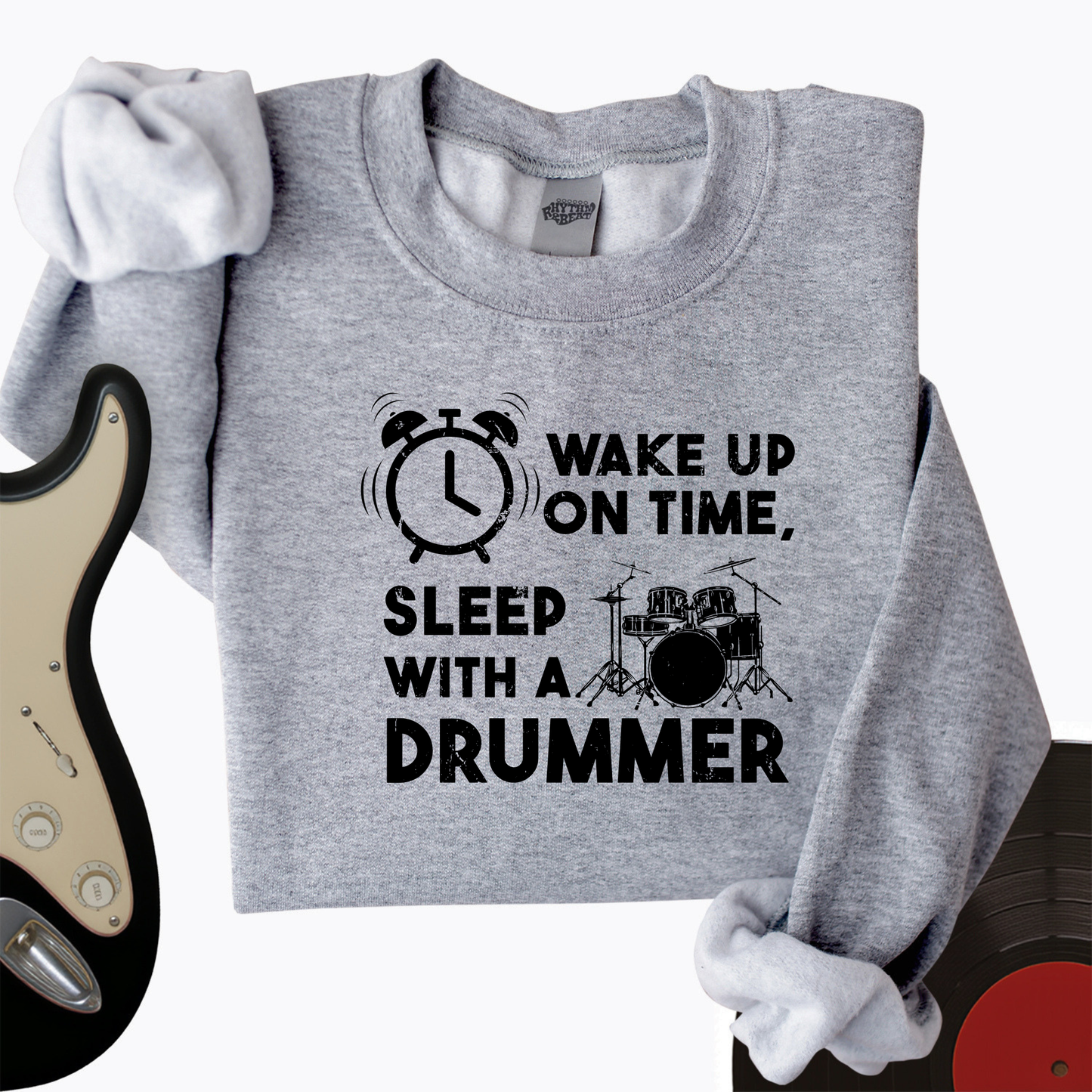 Wake Up On Time Crewneck