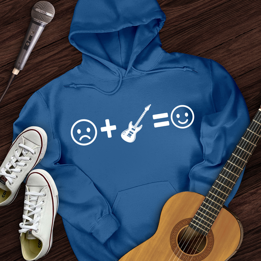 Electric Guitar Makes Me Happy Hoodie