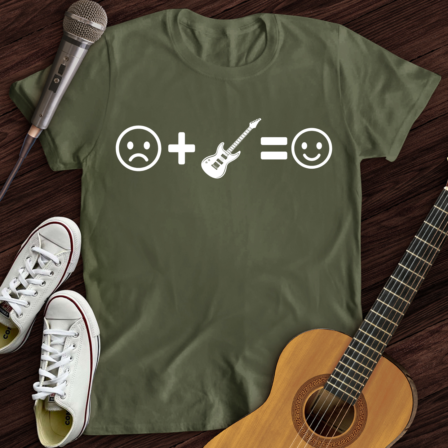 Electric Guitar Makes Me Happy T-Shirt