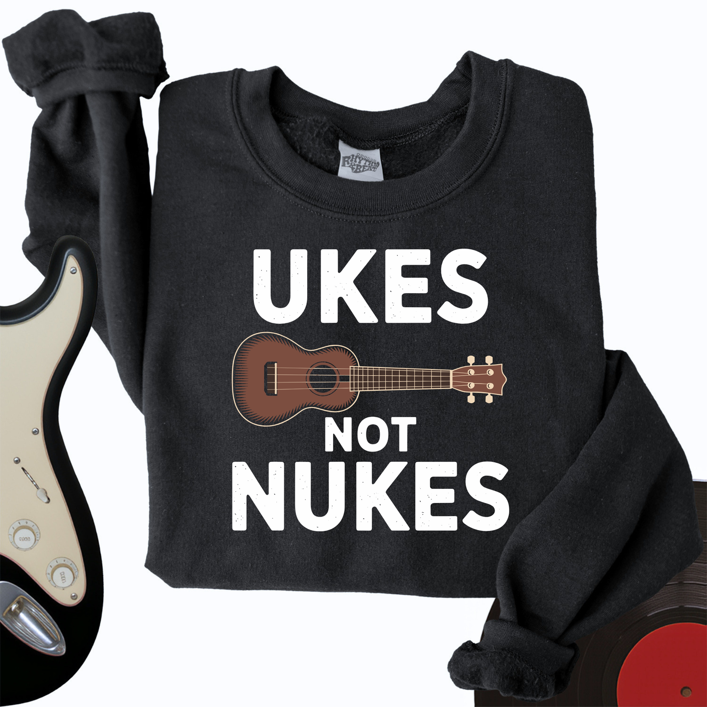 Ukes Not Nukes Crewneck