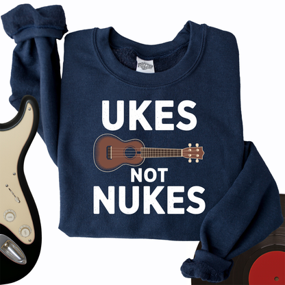 Ukes Not Nukes Crewneck