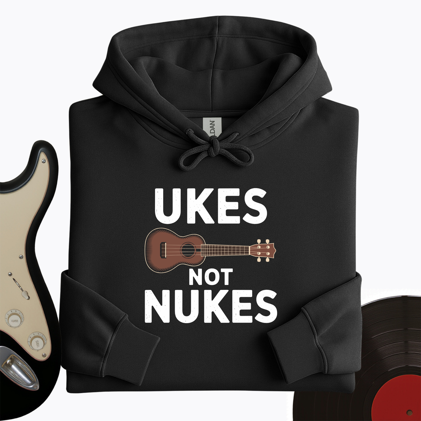 Ukes Not Nukes Hoodie