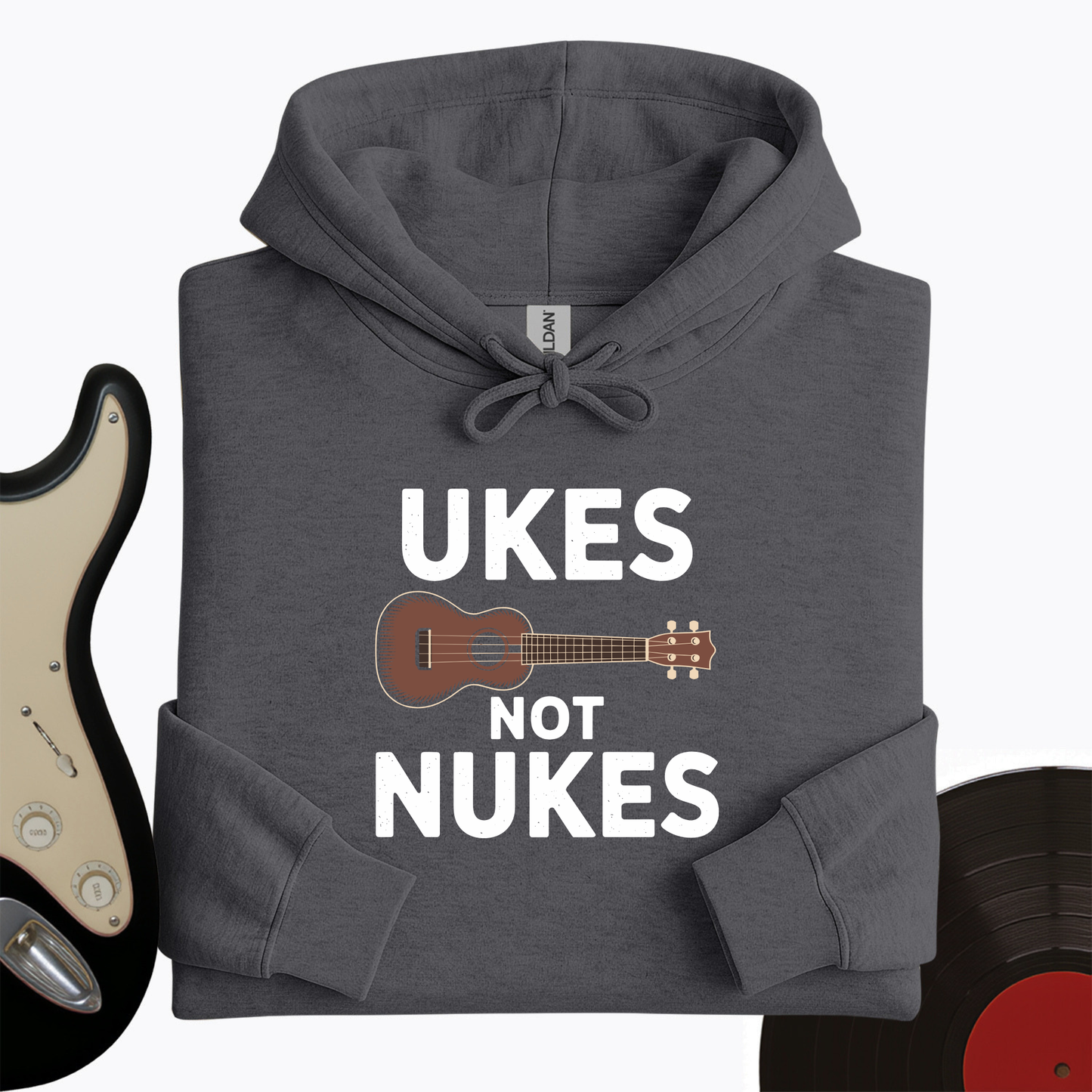 Ukes Not Nukes Hoodie