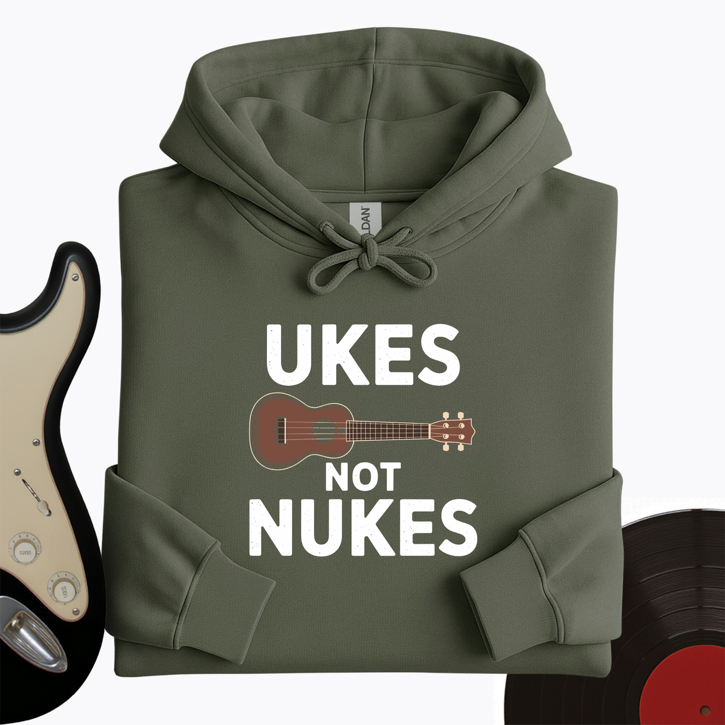 Ukes Not Nukes Hoodie