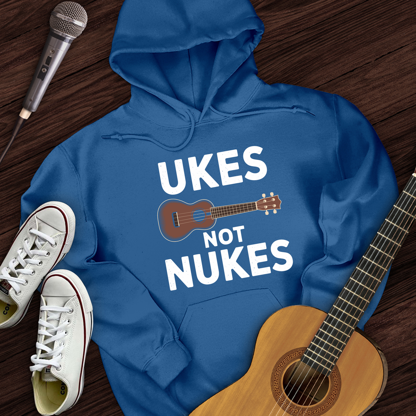 Ukes Not Nukes Hoodie