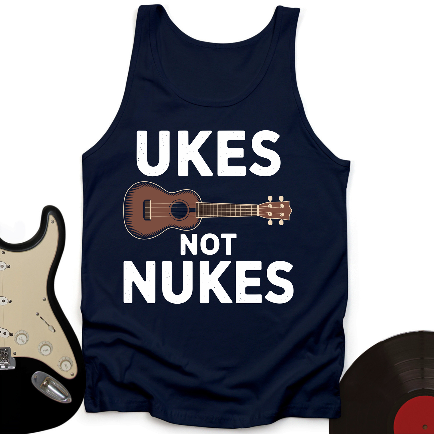 Ukes Not Nukes Tank Top