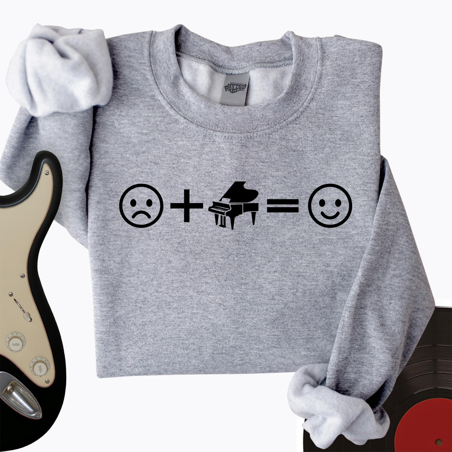 Piano Makes Me Happy Crewneck