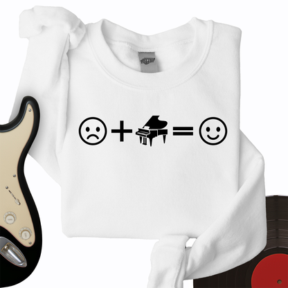 Piano Makes Me Happy Crewneck