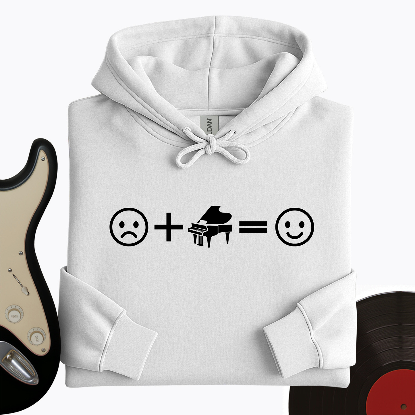 Piano Makes Me Happy Hoodie