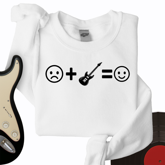Electric Guitar Makes Me Happy Crewneck