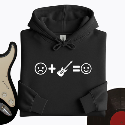 Electric Guitar Makes Me Happy Hoodie