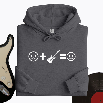 Electric Guitar Makes Me Happy Hoodie