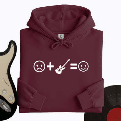 Electric Guitar Makes Me Happy Hoodie
