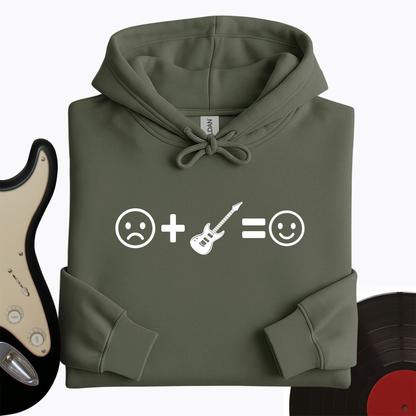 Electric Guitar Makes Me Happy Hoodie