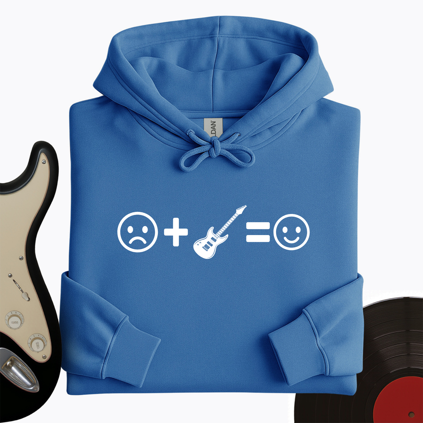 Electric Guitar Makes Me Happy Hoodie