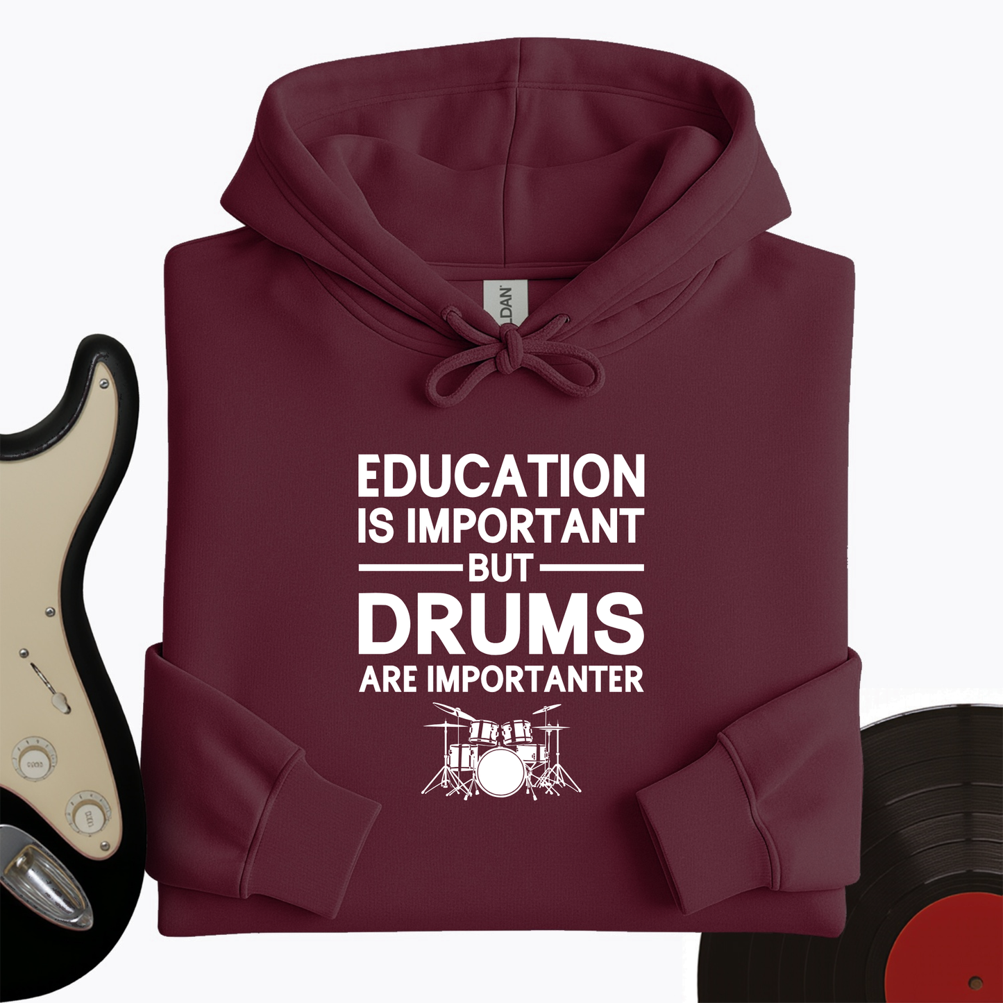 Education Is Important But Drum Is Importanter Hoodie