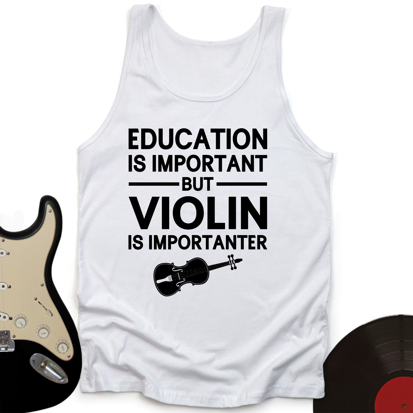 Education Is Important But Violin Is Importanter Tank Top